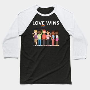 Love Wins, Love Wins design Baseball T-Shirt